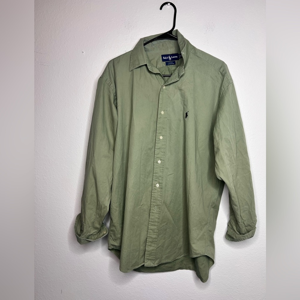 Ralph Lauren Green Casual Button Down Shirt